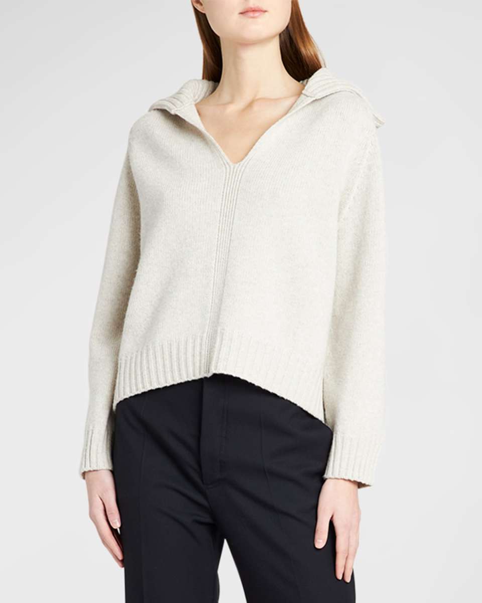 Cashmere Knit Polo Sweater